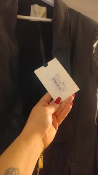 Giacca Cristina Effe Pelle Nera Taglia 46