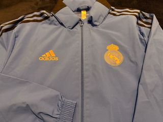 Chaqueta Real Madrid Adidas Azul y Marrón