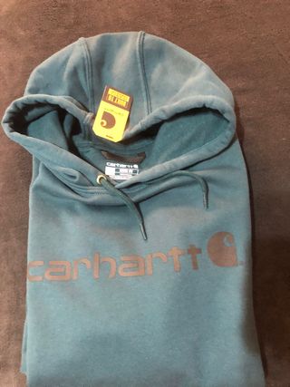 Sudadera Carhartt Logo Gráfico Verde Azul