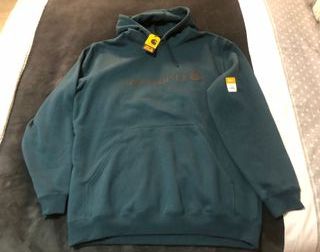 Sudadera Carhartt Logo Gráfico Verde Azul