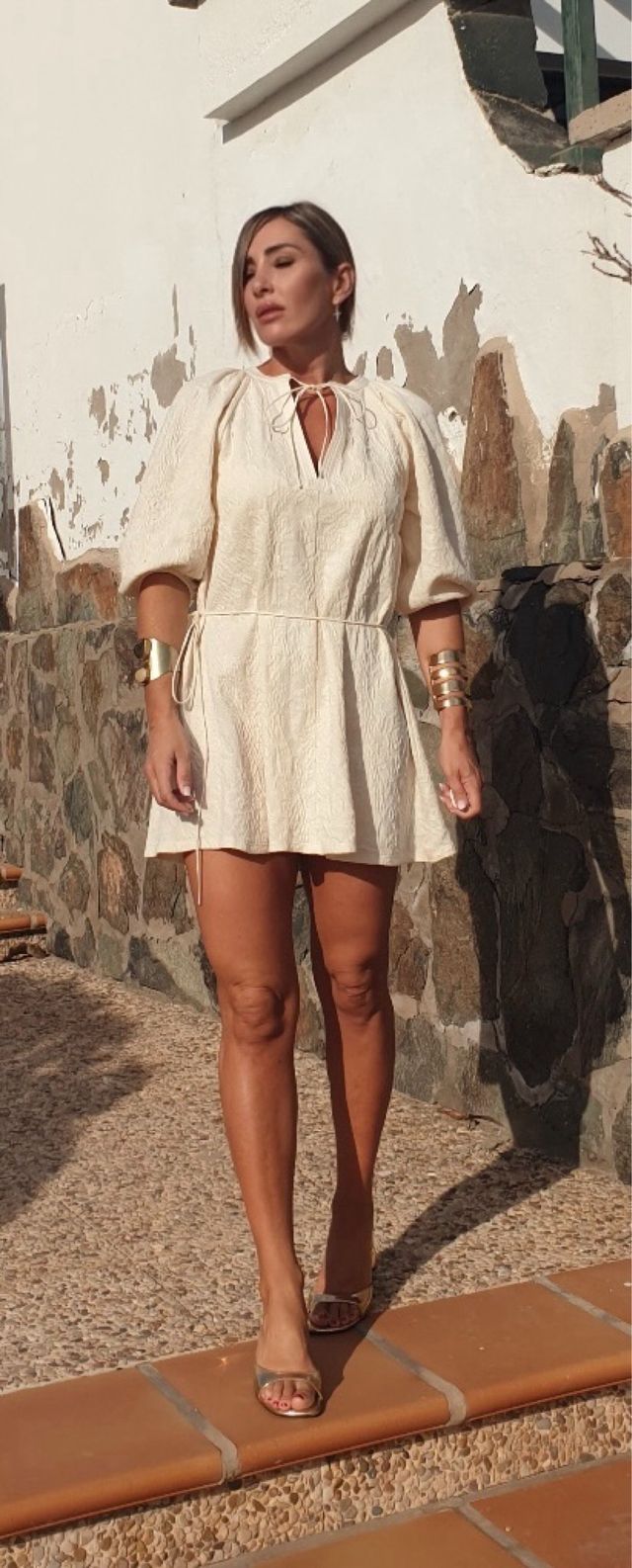 Vestido Zara bordado