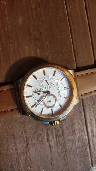 Reloj Viceroy Hombre Dorado y Blanco