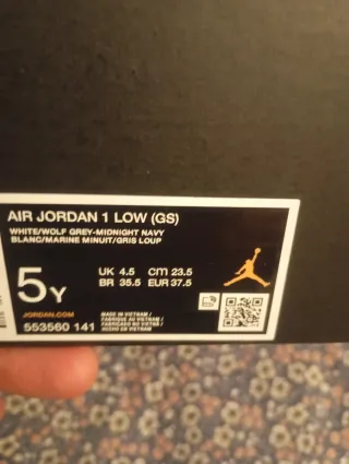 Zapatillas Jordan Azul y Blanco