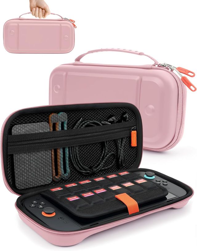 NUEVO - Custodia Rigida Rosa per Nintendo Switch