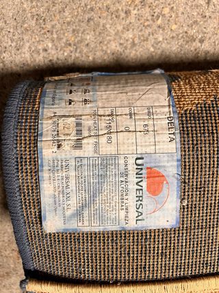 Alfombras azules y doradas