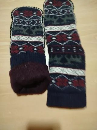 Calcetines de invierno con suela antideslizante