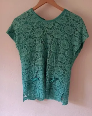 TRAJE CHAQUETA FALDA Y CAMISETA, TURQUESA