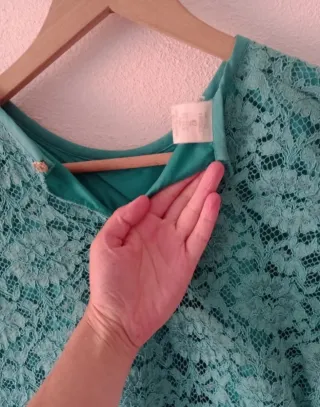 TRAJE CHAQUETA FALDA Y CAMISETA, TURQUESA