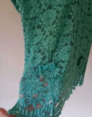 TRAJE CHAQUETA FALDA Y CAMISETA, TURQUESA