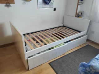 Cama 90cm con 2 cajones