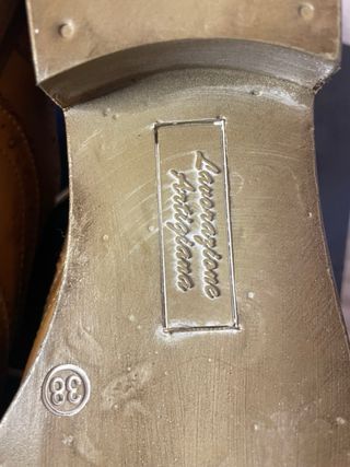 Scarpe Oxford Frank Daniel Pelle Marrone Tg 38