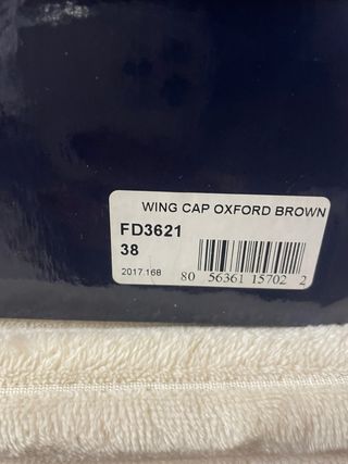 Scarpe Oxford Frank Daniel Pelle Marrone Tg 38