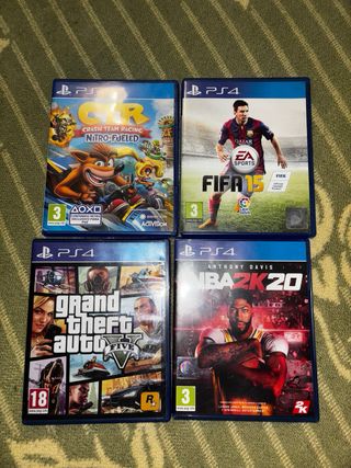 Ps4 en perfectas condiciones+ 4 juegos y 2 mandos
