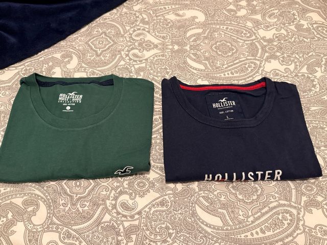 2 Camisetas Hollister Talla L