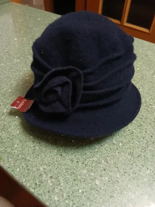 Sombrero de lana azul de Andy's
