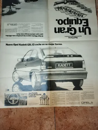 Póster Opel Manta Rally Años 80
