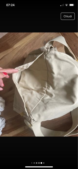 Borsa tracolla Mandarina Duck beige capiente