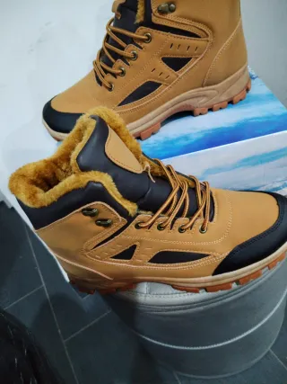 Scarponcini Trekking Uomo 42 Marrone Nero