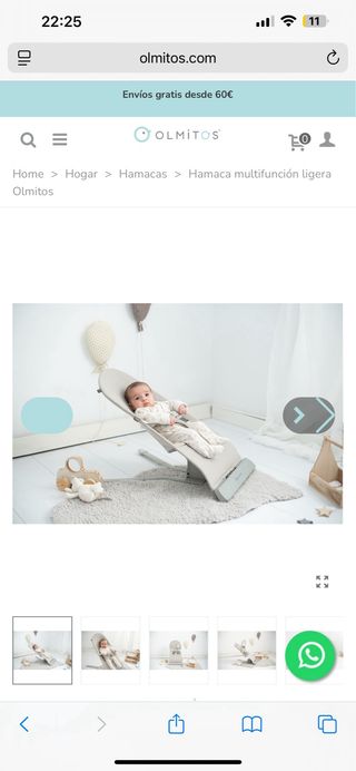 Hamaca bebé OLMITOS