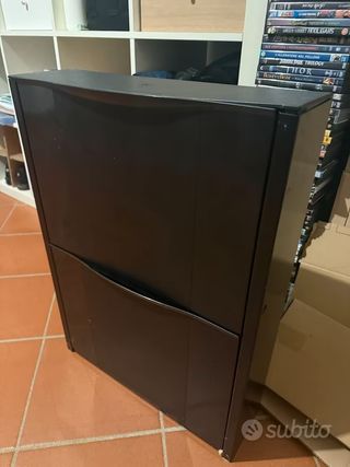 Porta scarpe 2 ante nero