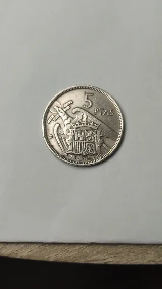 Moneda Franco 1957 5 PST y 25 PST precio a conveni