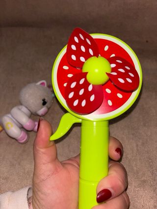 Lote Brinquedos Unicórnio e Ventilador Fruta