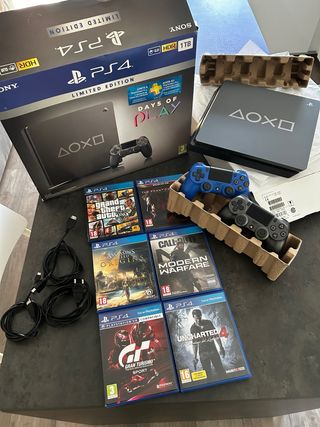 PS4 Edición Limitada 1TB + 6 Juegos