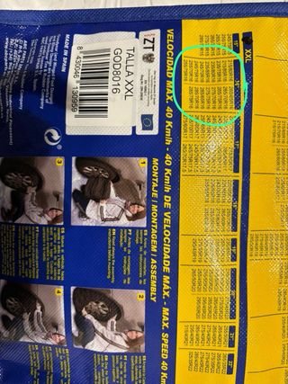 Cadenas Nieve Textiles Goodyear Ultra Grip NUEVAS