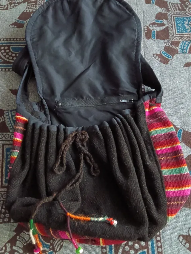 Bolso hippie étnico multicolor