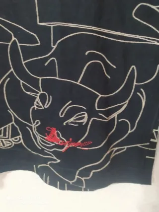 Camiseta Desigual Negra con Dibujos NYC