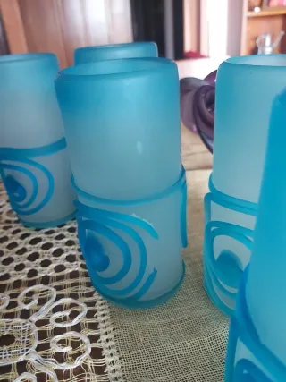 Bicchieri in vetro soffiato