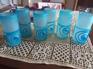 Bicchieri in vetro soffiato