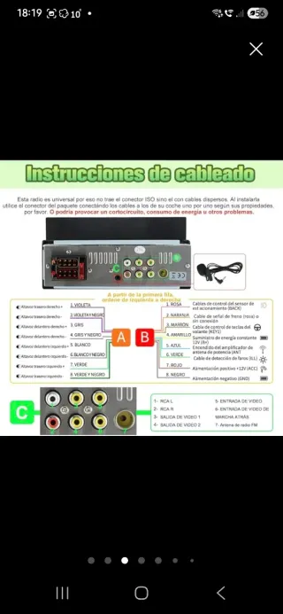 Radio 1DIN Carplay Android