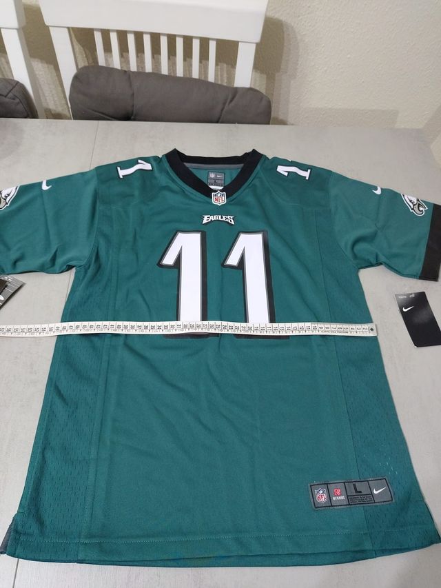 Camiseta Nike Game NFL Eagles 11 verde L juvenil