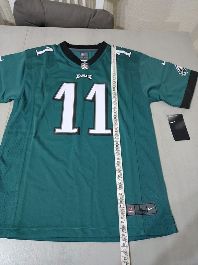 Camiseta Nike Game NFL Eagles 11 verde L juvenil