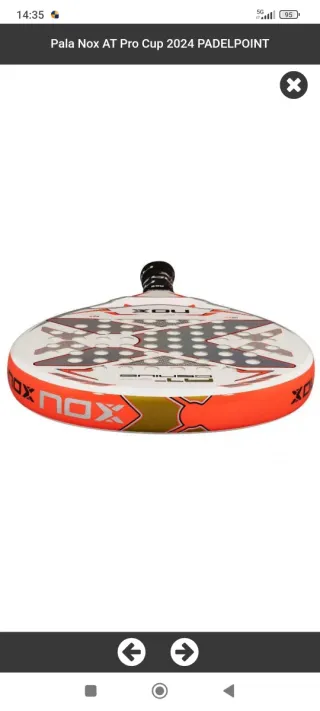 Pala pádel Nox AT Pro Cup 2024