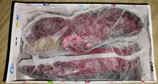 Zapatos Dospies granate con lazo