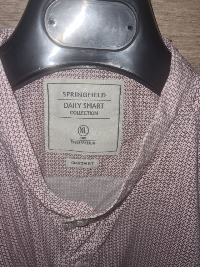 Camisa Springfield Rosa y Blanca