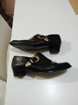 Zapatos Carmens Piel Italiana Mujer Negros