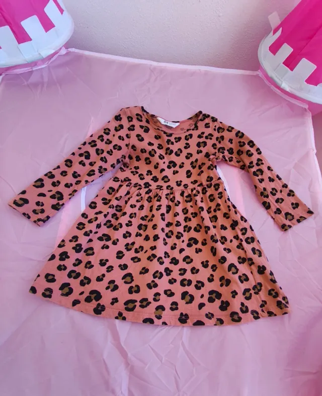 Vestido niña estampado leopardo H&M