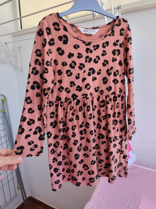Vestido niña estampado leopardo H&M