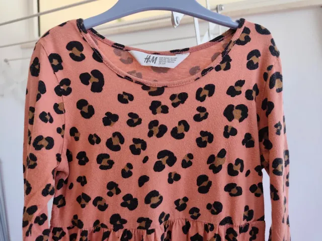 Vestido niña estampado leopardo H&M