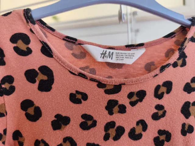 Vestido niña estampado leopardo H&M