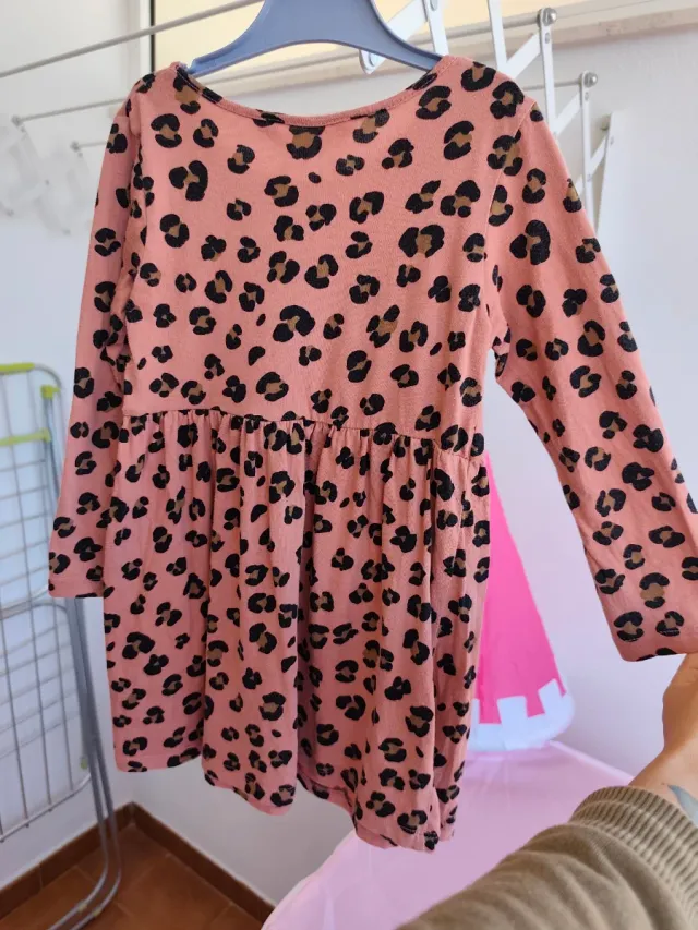 Vestido niña estampado leopardo H&M