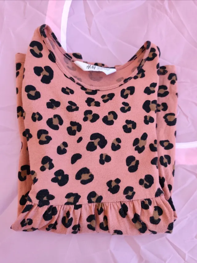 Vestido niña estampado leopardo H&M