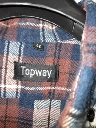 Camisa Topway cuadros invierno talla L