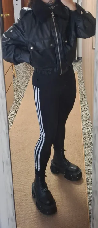 Cazadora Bomber Aviador Negra