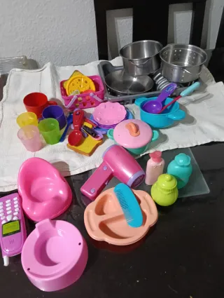 Juguetes de cocina y baño para niños