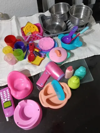 Juguetes de cocina y baño para niños