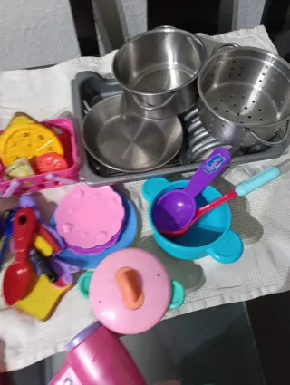 Juguetes de cocina y baño para niños